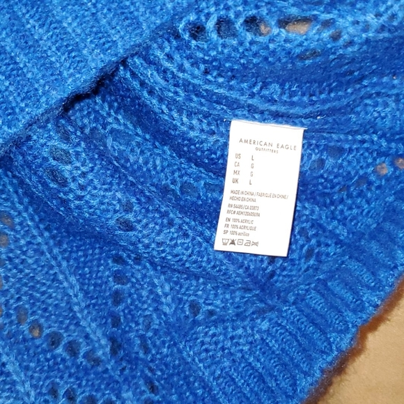 COPY - NWT American Eagle Blue Knit Jegging Fit  Sweater - Picture 8 of 8